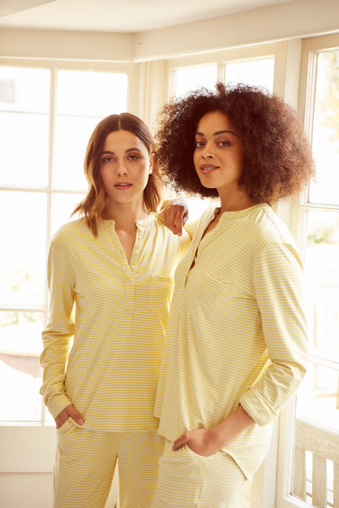 Yellow Ruled Sleep Mellow Yellow Sleep Set – Luxe + Hardy